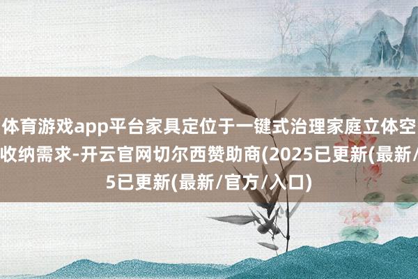体育游戏app平台家具定位于一键式治理家庭立体空间的清洁和收纳需求-开云官网切尔西赞助商(2025已更新(最新/官方/入口)