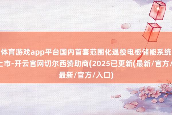 体育游戏app平台国内首套范围化退役电板储能系统慎重上市-开云官网切尔西赞助商(2025已更新(最新/官方/入口)