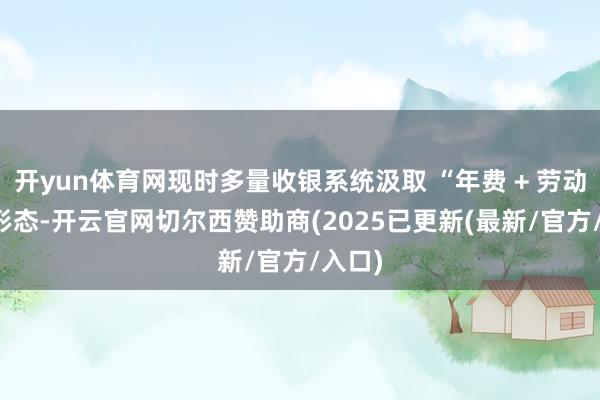 开yun体育网现时多量收银系统汲取 “年费 + 劳动费” 形态-开云官网切尔西赞助商(2025已更新(最新/官方/入口)